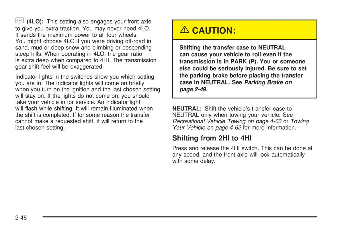 Chevrolet Silverado I 1 owners manuals / page 132