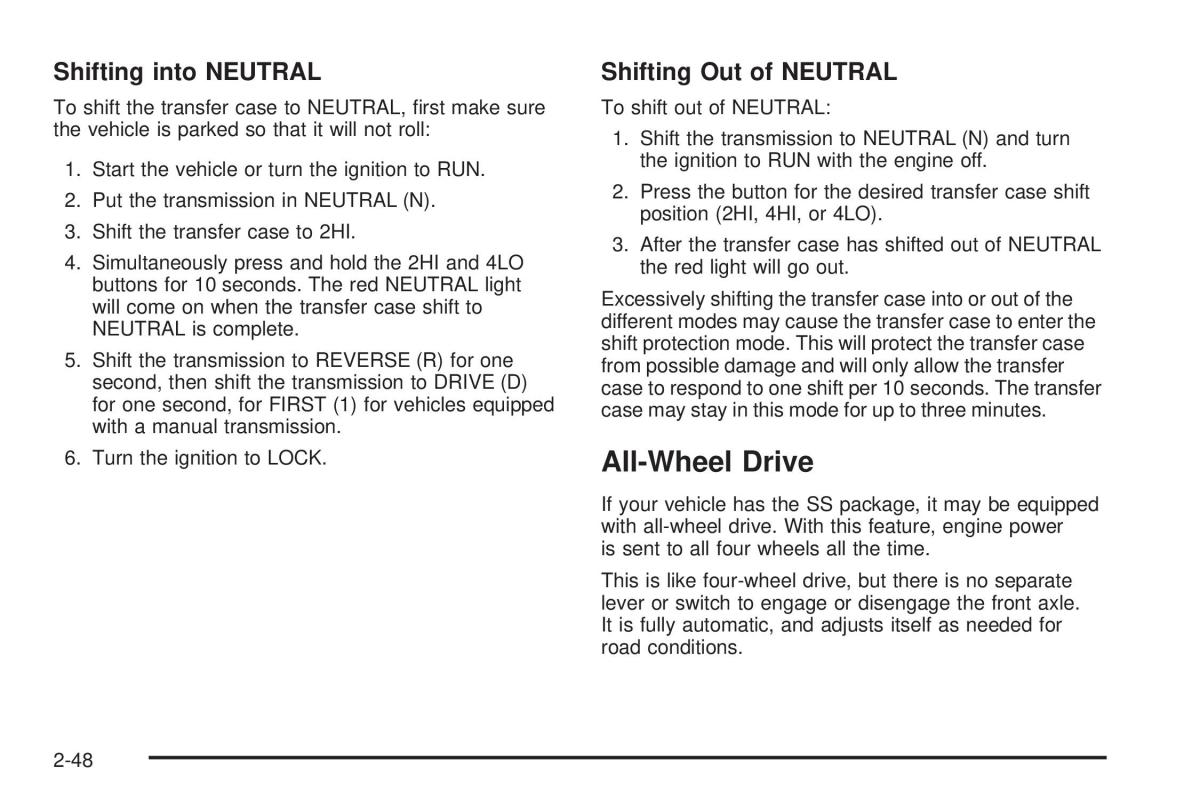 Chevrolet Silverado I 1 owners manuals / page 134