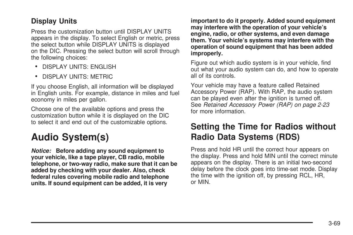 Chevrolet Silverado I 1 owners manuals / page 233