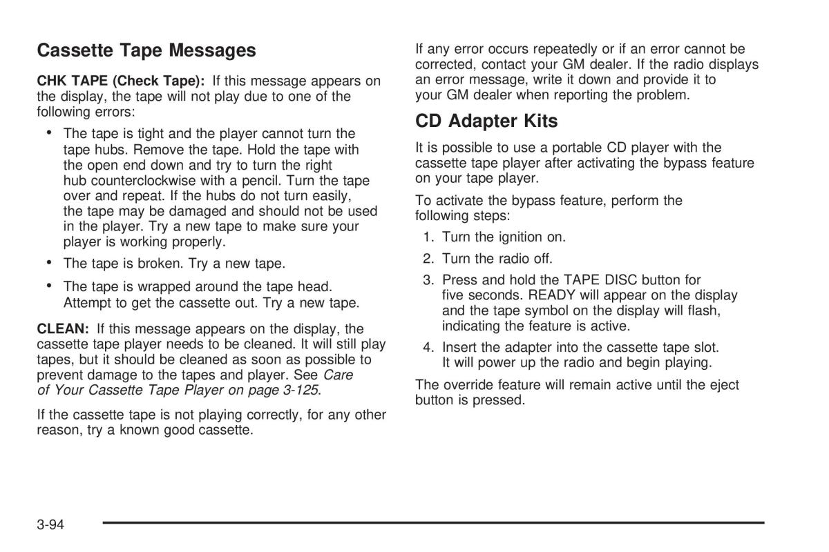 Chevrolet Silverado I 1 owners manuals / page 258