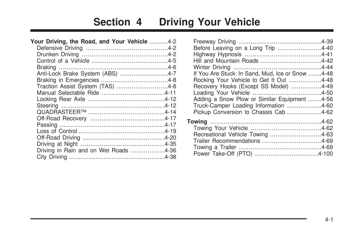 Chevrolet Silverado I 1 owners manuals / page 291