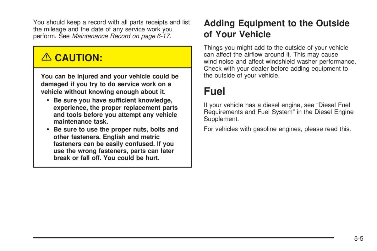 Chevrolet Silverado I 1 owners manuals / page 397