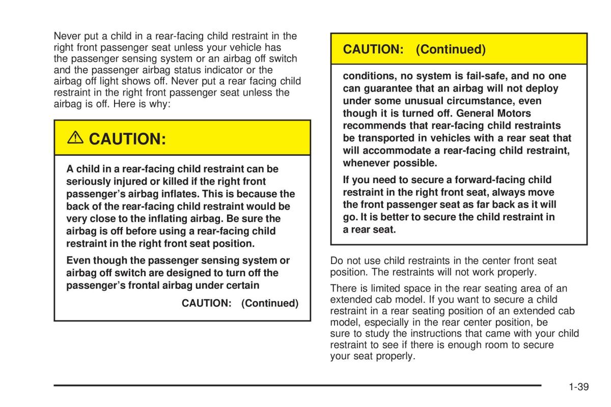 Chevrolet Silverado I 1 owners manuals / page 45