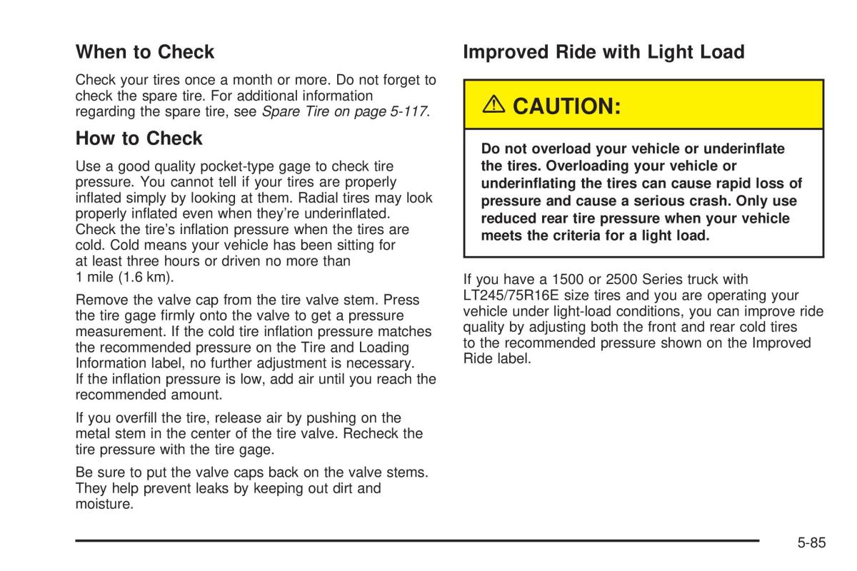 Chevrolet Silverado I 1 owners manuals / page 477