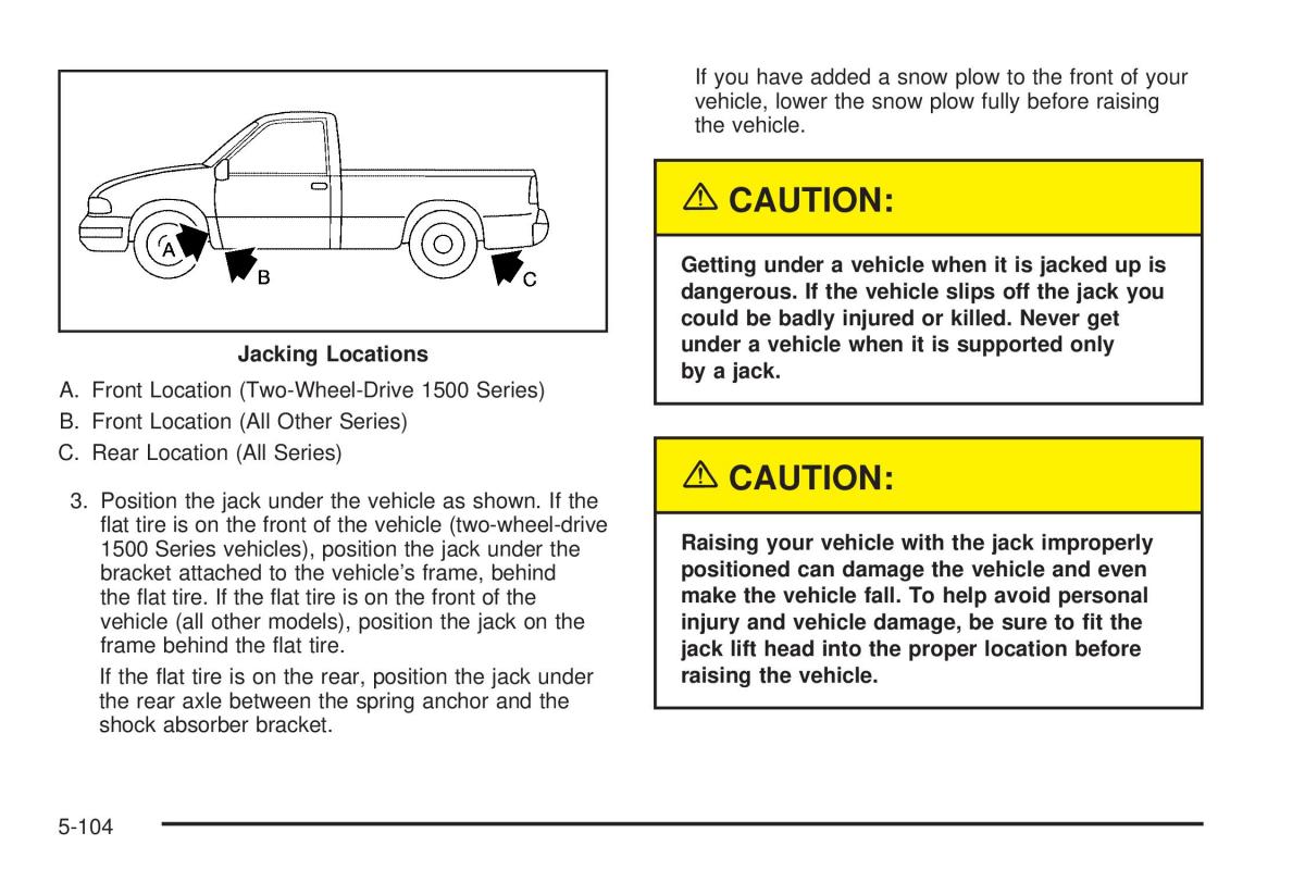 Chevrolet Silverado I 1 owners manuals / page 496