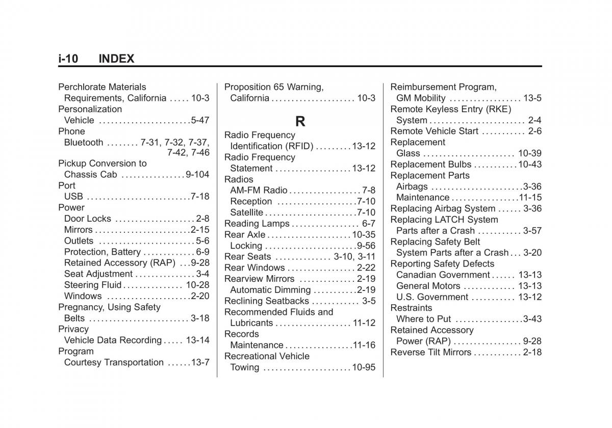 Chevrolet Silverado III 3 owners manual / page 547