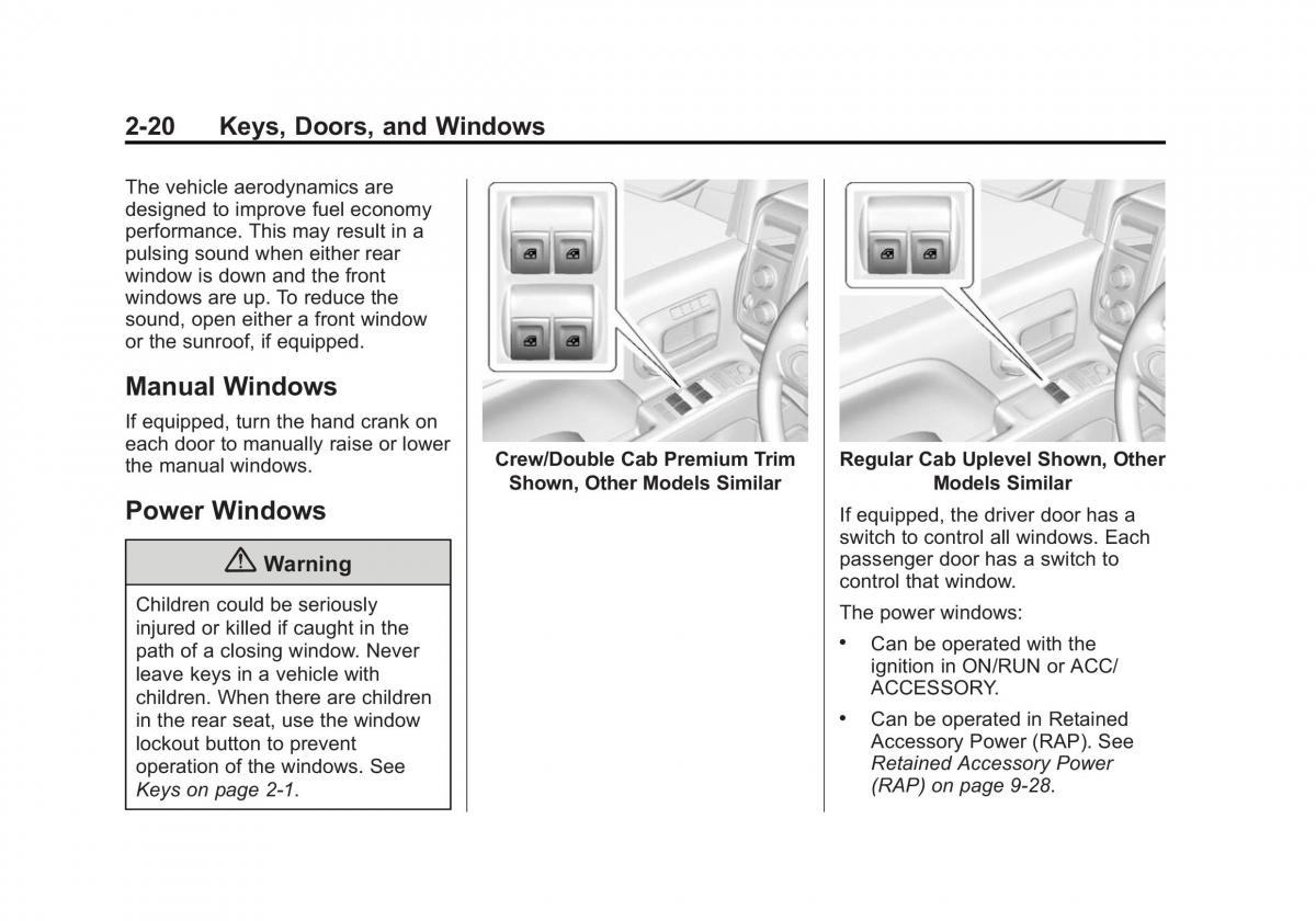 Chevrolet Silverado III 3 owners manual / page 59