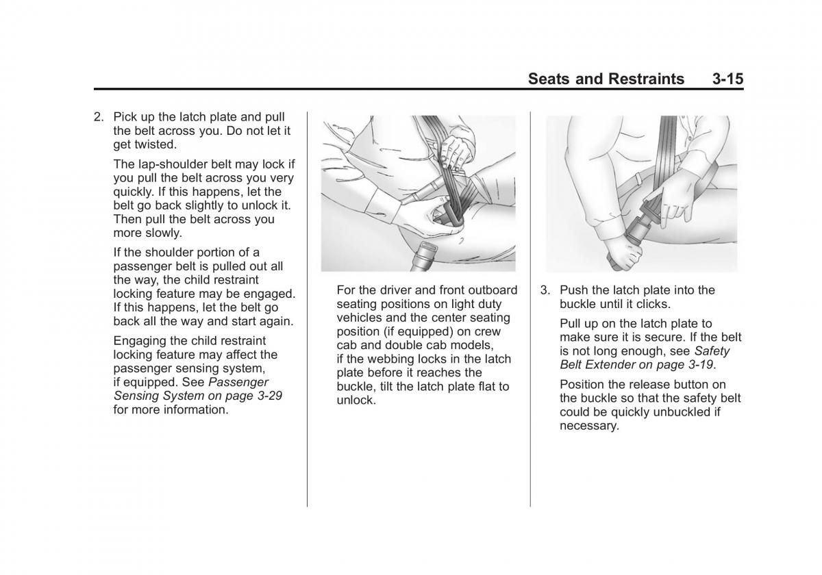 Chevrolet Silverado III 3 owners manual / page 78