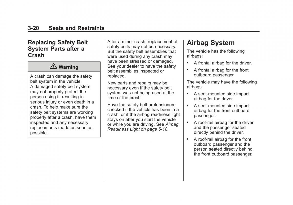 Chevrolet Silverado III 3 owners manual / page 83