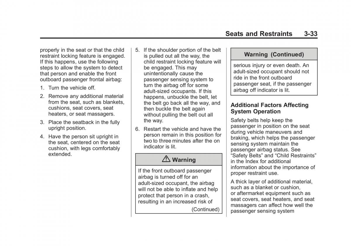 Chevrolet Silverado III 3 owners manual / page 96