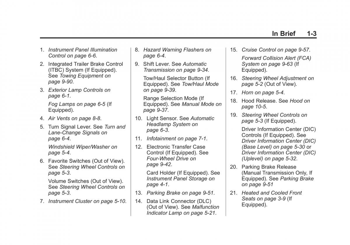 Chevrolet Silverado III 3 owners manual / page 10