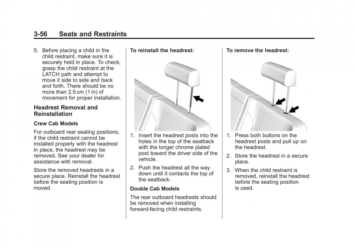 Chevrolet Silverado III 3 owners manual / page 119