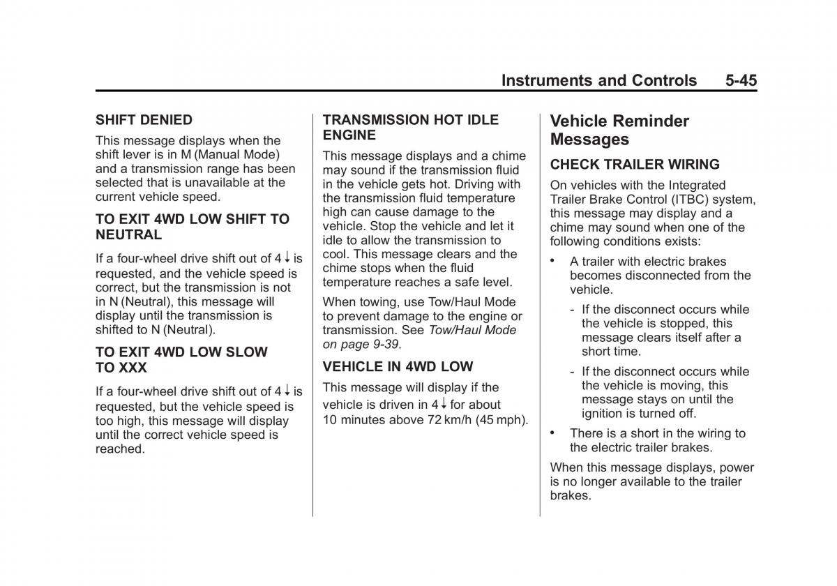 Chevrolet Silverado III 3 owners manual / page 184