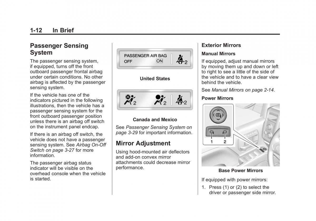 Chevrolet Silverado III 3 owners manual / page 19