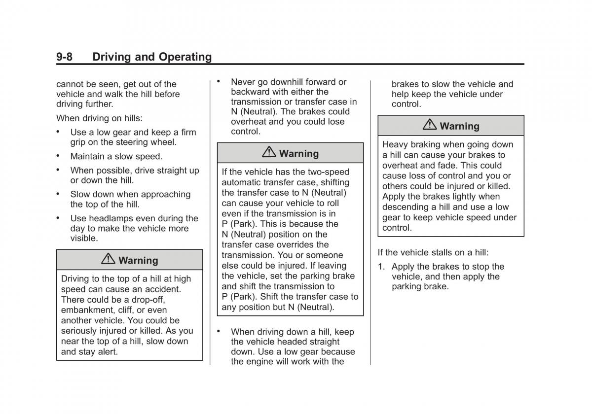 Chevrolet Silverado III 3 owners manual / page 281