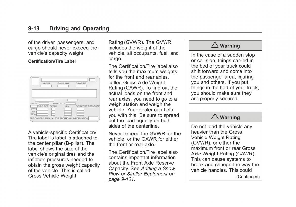 Chevrolet Silverado III 3 owners manual / page 291