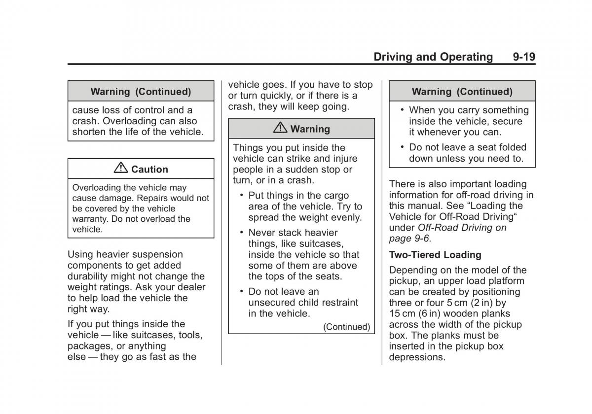 Chevrolet Silverado III 3 owners manual / page 292