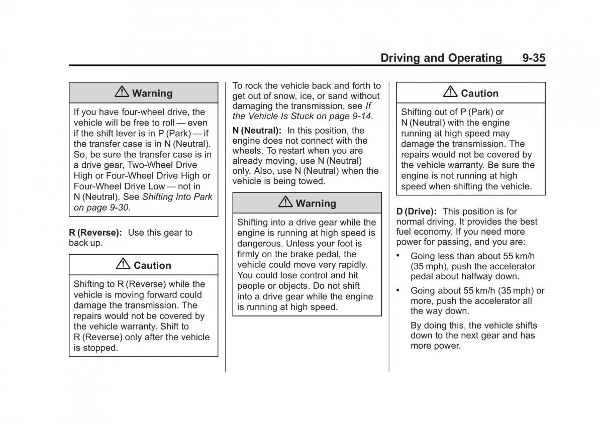 Chevrolet Silverado III 3 owners manual / page 308