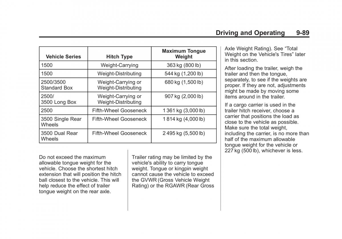 Chevrolet Silverado III 3 owners manual / page 362