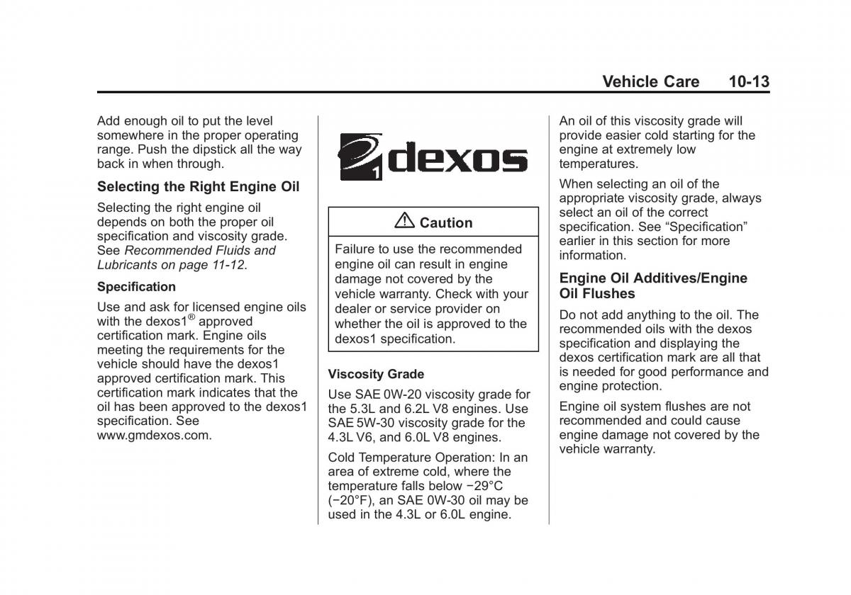 Chevrolet Silverado III 3 owners manual / page 390