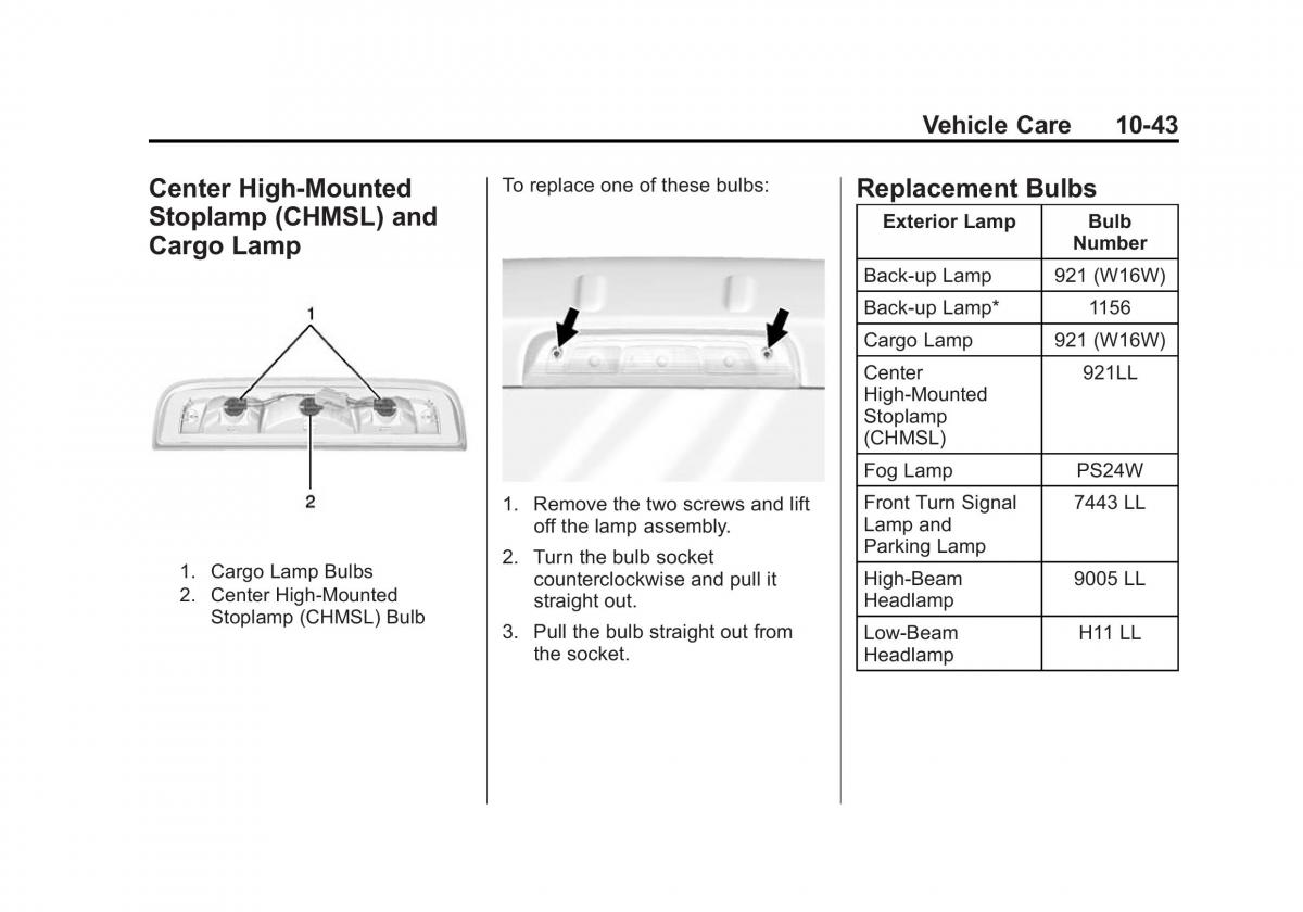 Chevrolet Silverado III 3 owners manual / page 420