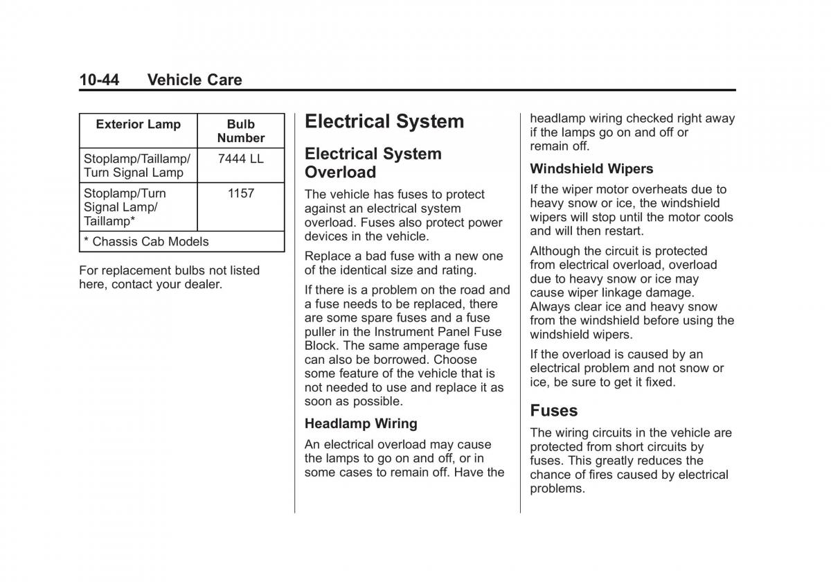 Chevrolet Silverado III 3 owners manual / page 421