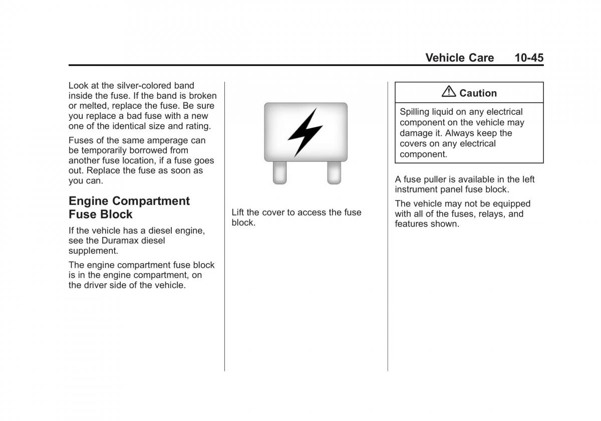 Chevrolet Silverado III 3 owners manual / page 422