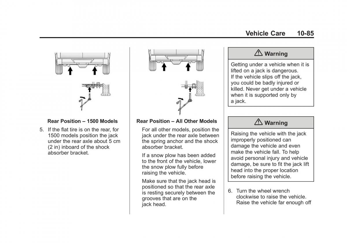 Chevrolet Silverado III 3 owners manual / page 462