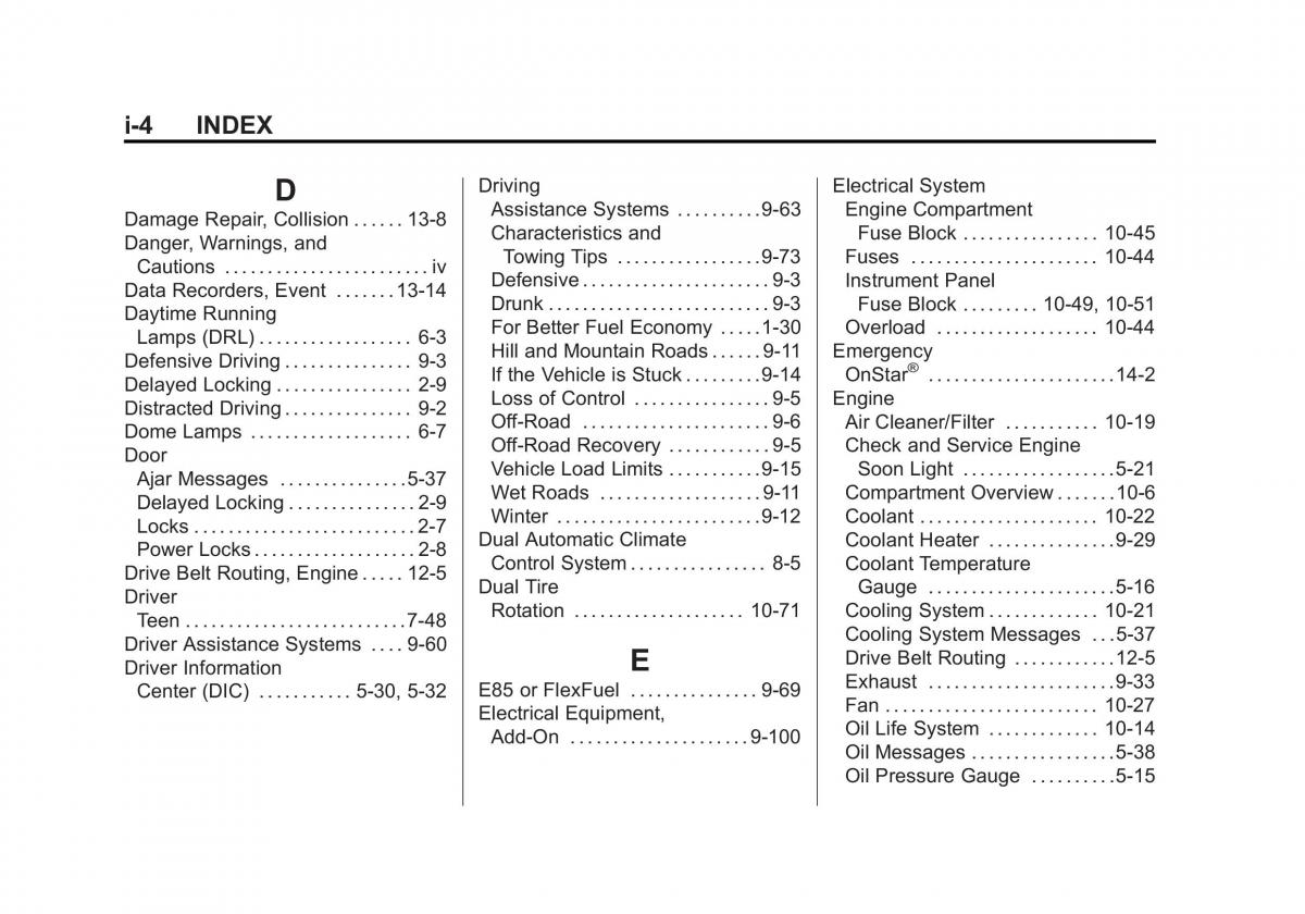 Chevrolet Silverado III 3 owners manual / page 541