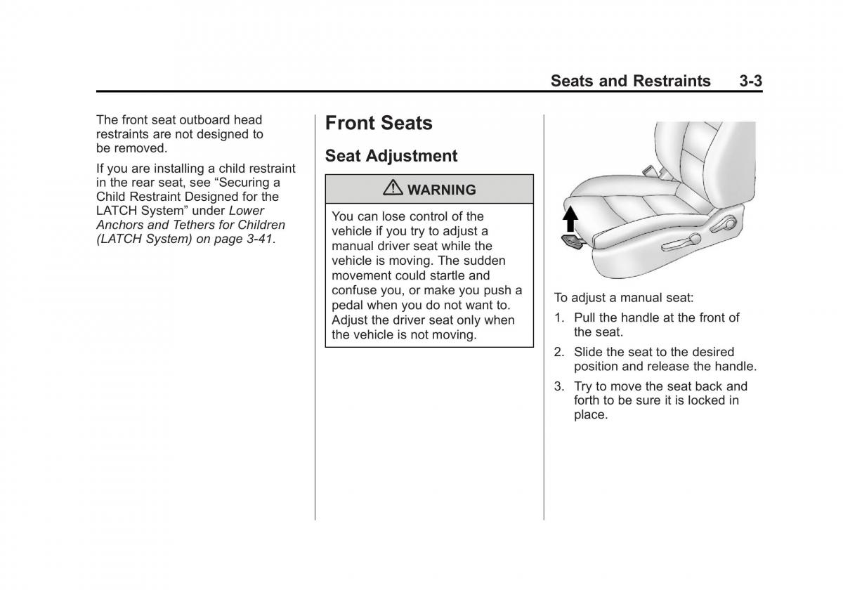 Chevrolet Cruze owners manuals / page 55