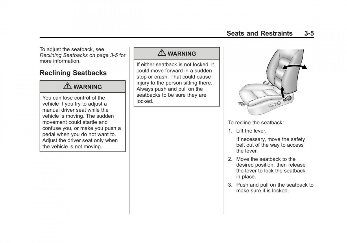 Chevrolet Cruze owners manuals / page 57