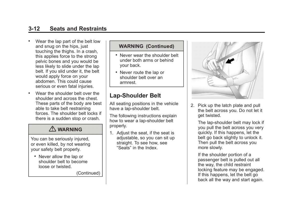 Chevrolet Cruze owners manuals / page 64