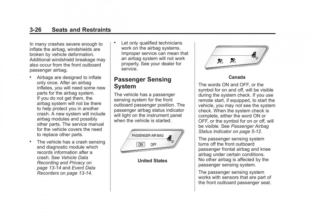 Chevrolet Cruze owners manuals / page 78