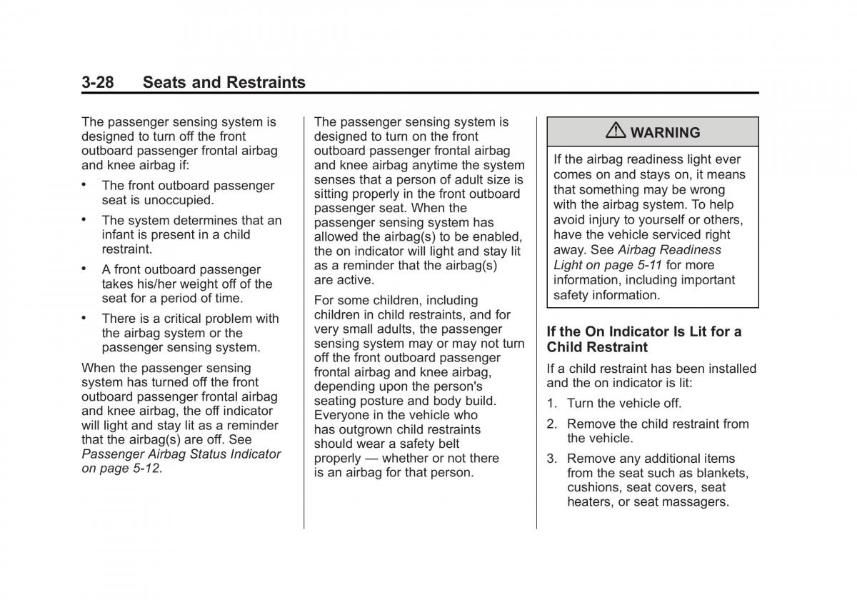 Chevrolet Cruze owners manuals / page 80