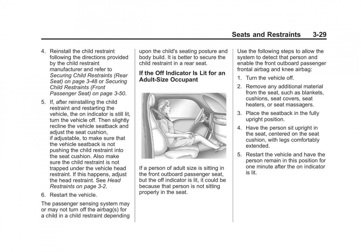 Chevrolet Cruze owners manuals / page 81