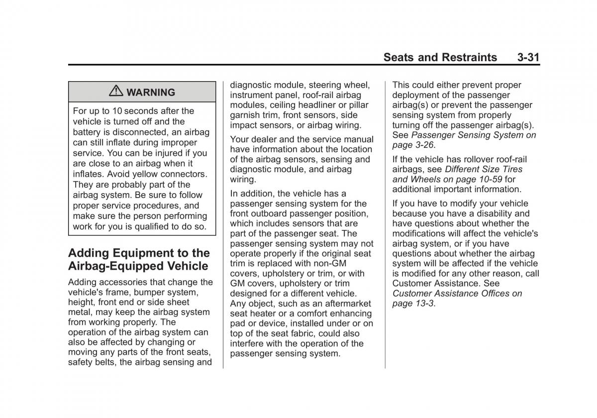 Chevrolet Cruze owners manuals / page 83