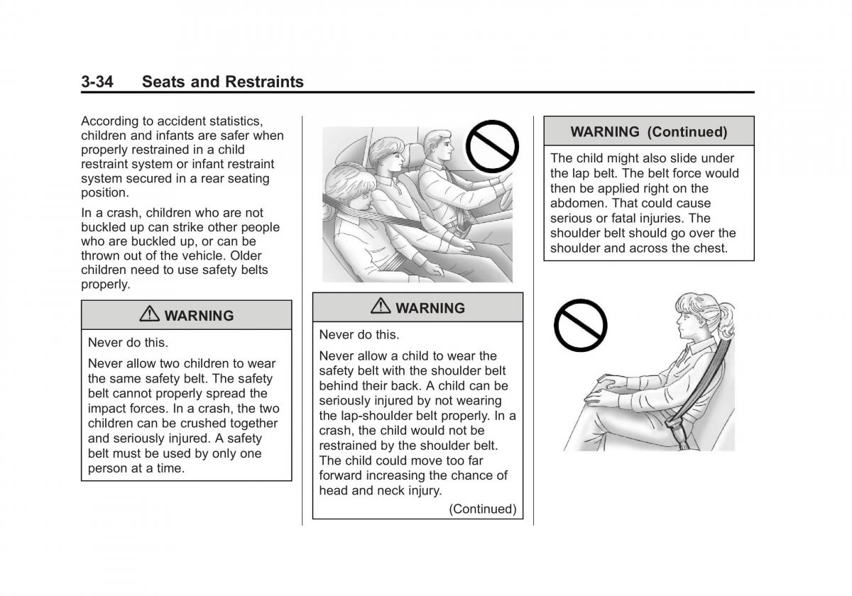 Chevrolet Cruze owners manuals / page 86