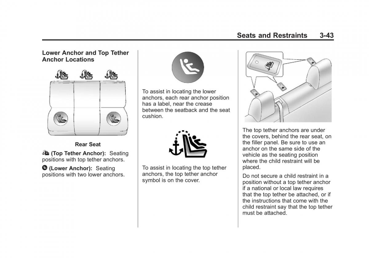 Chevrolet Cruze owners manuals / page 95