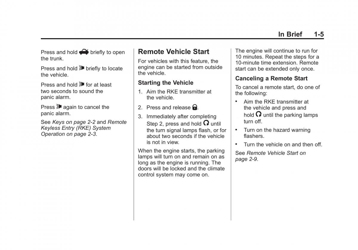 Chevrolet Cruze owners manuals / page 11