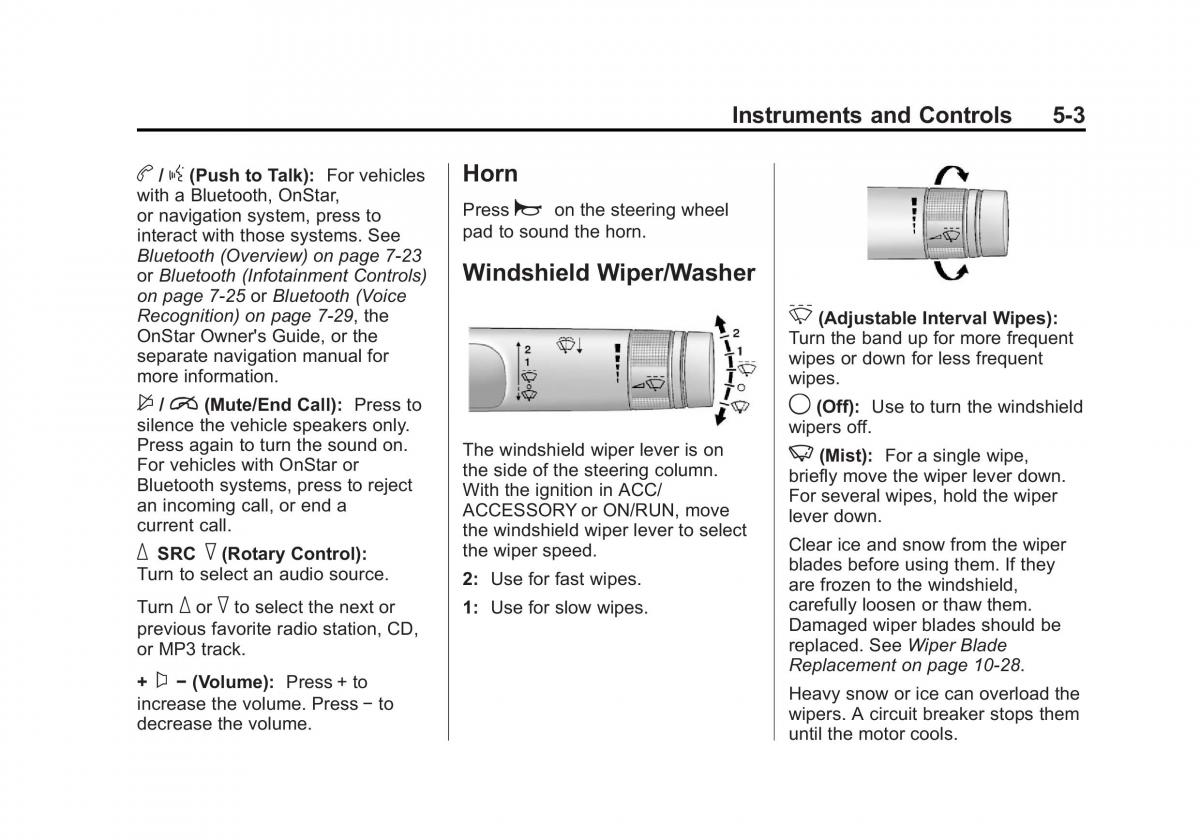 Chevrolet Cruze owners manuals / page 111