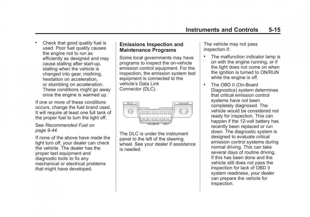 Chevrolet Cruze owners manuals / page 123