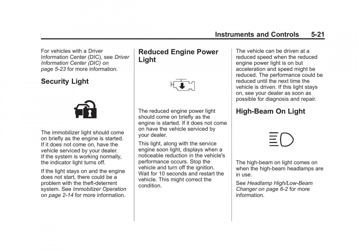 Chevrolet Cruze owners manuals / page 129