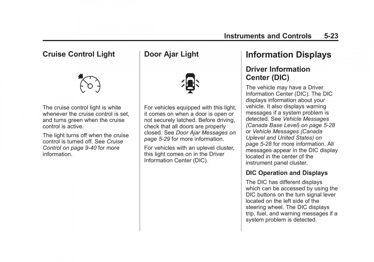 Chevrolet Cruze owners manuals / page 131