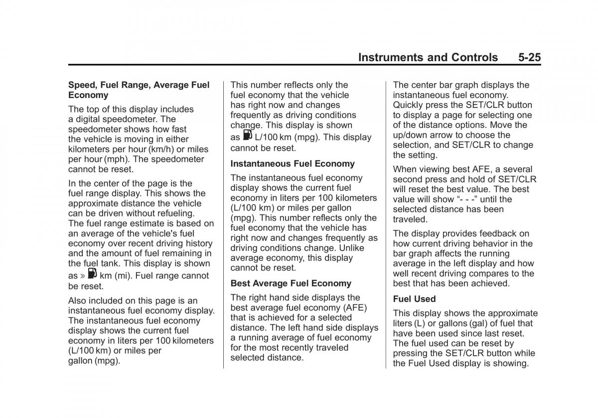 Chevrolet Cruze owners manuals / page 133