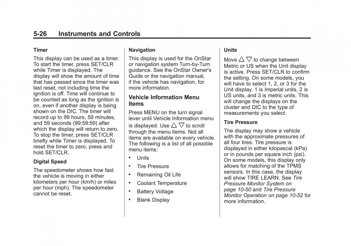 Chevrolet Cruze owners manuals / page 134