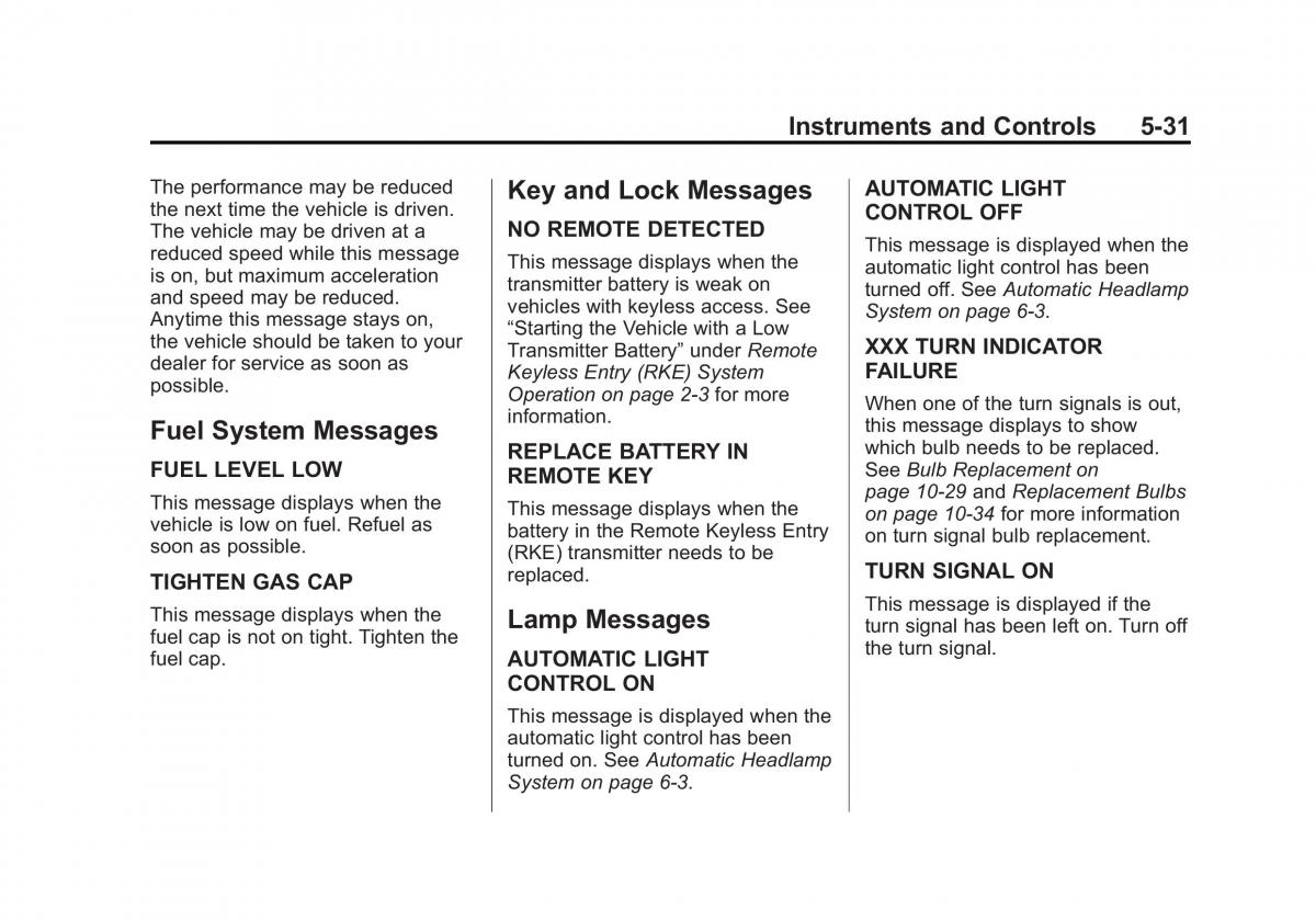 Chevrolet Cruze owners manuals / page 139