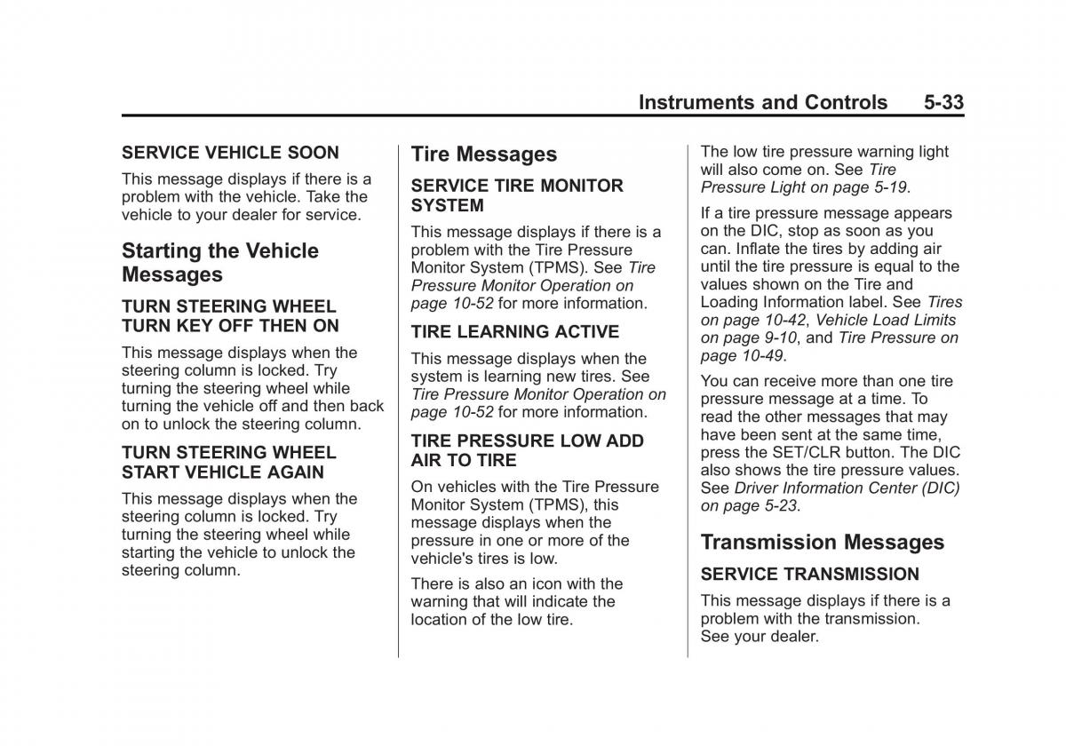 Chevrolet Cruze owners manuals / page 141