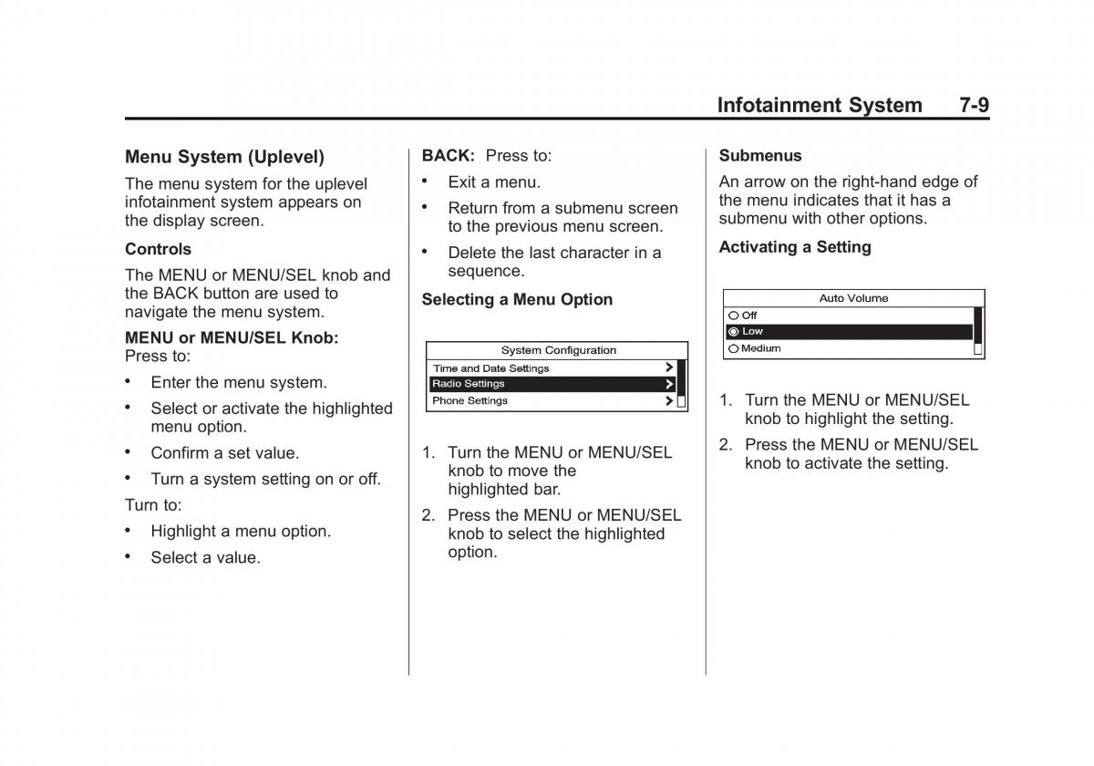 Chevrolet Cruze owners manuals / page 161