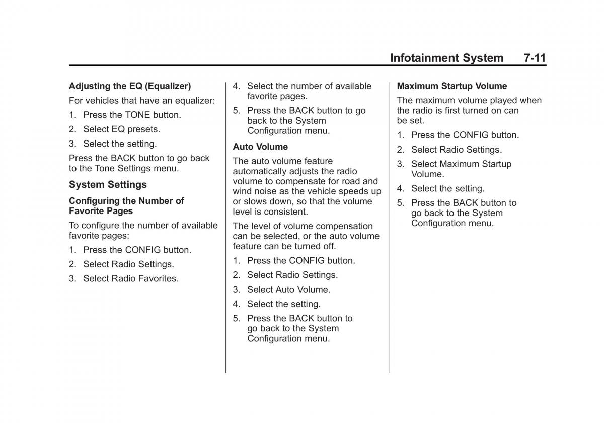 Chevrolet Cruze owners manuals / page 163