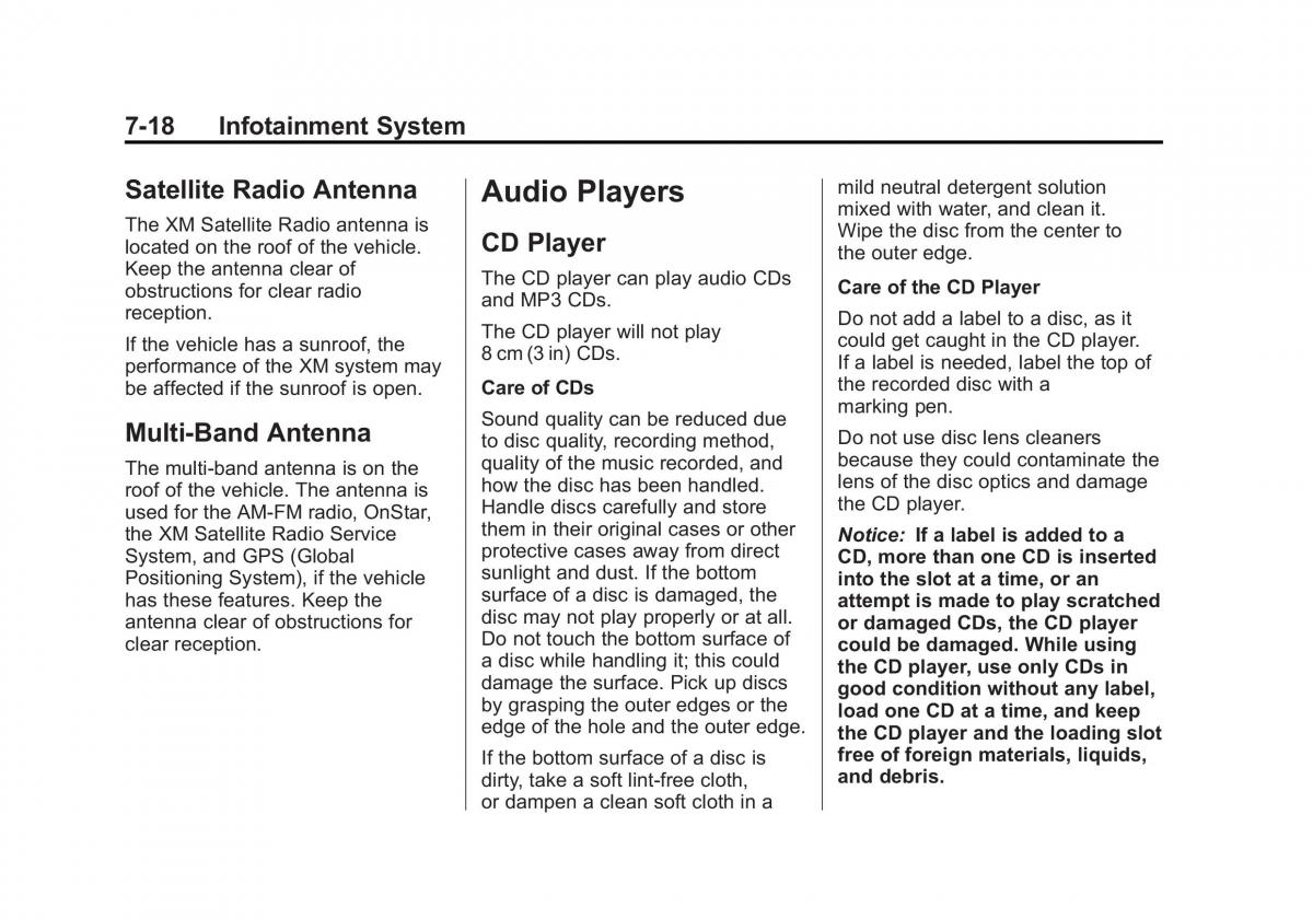 Chevrolet Cruze owners manuals / page 170